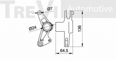 TREVI AUTOMOTIVE ta1477 -  Натяжная планка, поликлиновой ремень